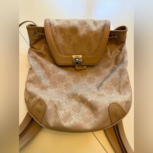Tumi Beige and Light Gray Satchel